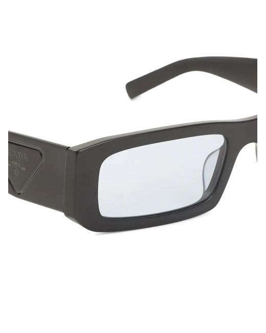 Prada White Rectangle-Frame Glasses