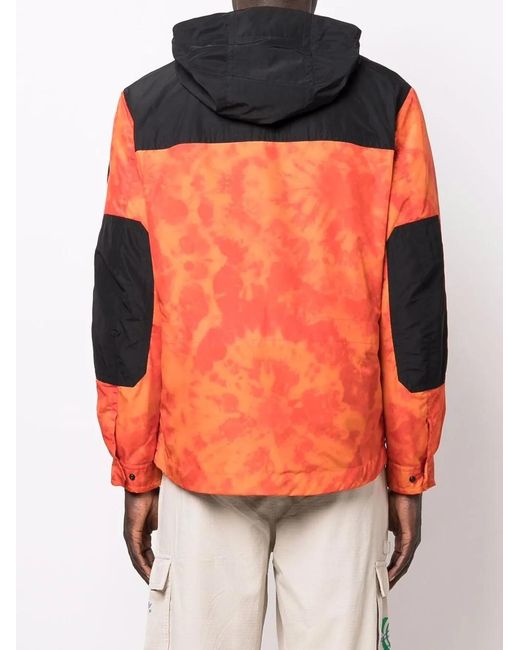 Woolrich Orange Coupe-Vent Trek À Imprimé Tie Dye for men