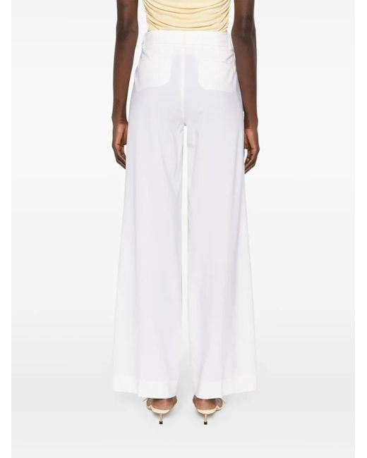 Pantalones rectos Lille P.A.R.O.S.H. de color White