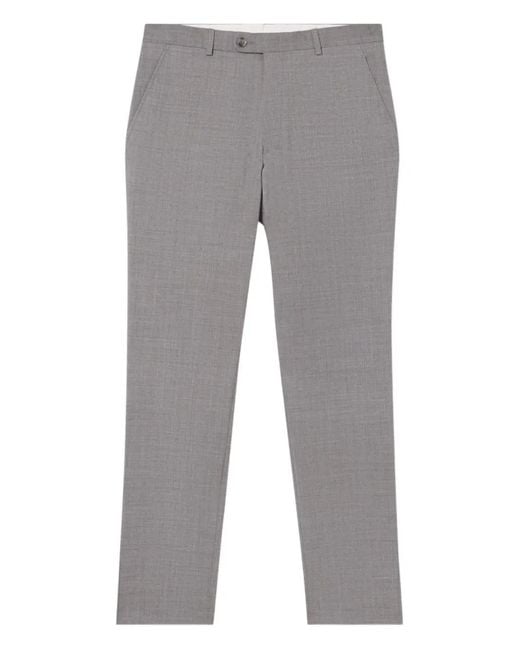 Brooks Brothers Gray Virgin-Wool Trousers for men