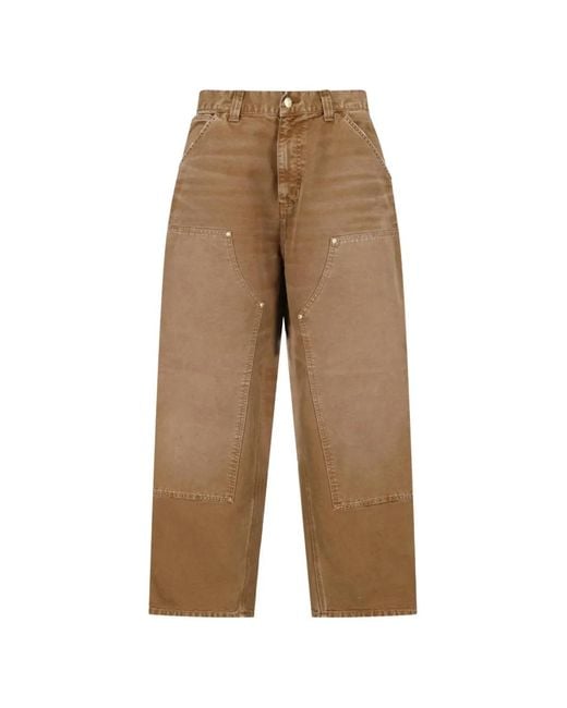 Carhartt Natural Double-Knee Panelled Jeans for men