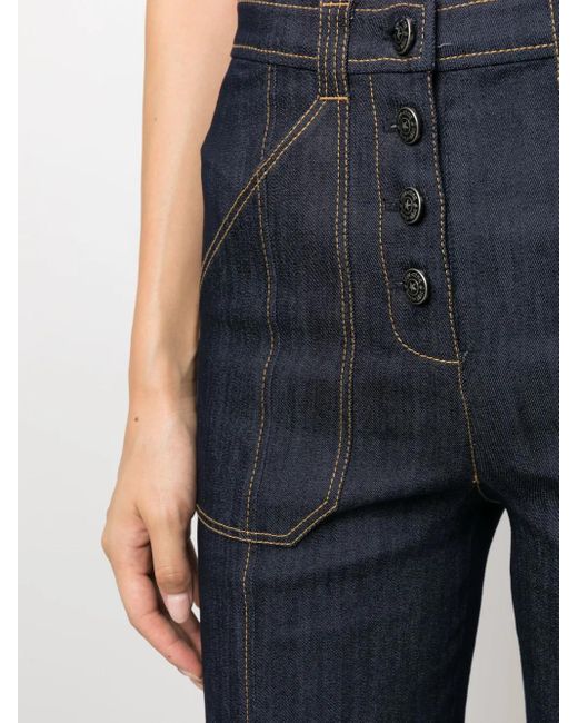 Cinq À Sept Blue Long Benji Cotton Jeans