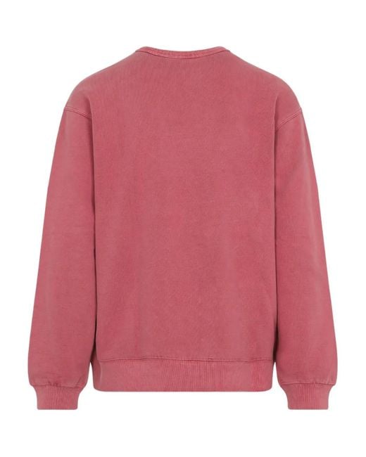 Carhartt Pink Torion Pocket Logo-Patch Sweatshirt for men