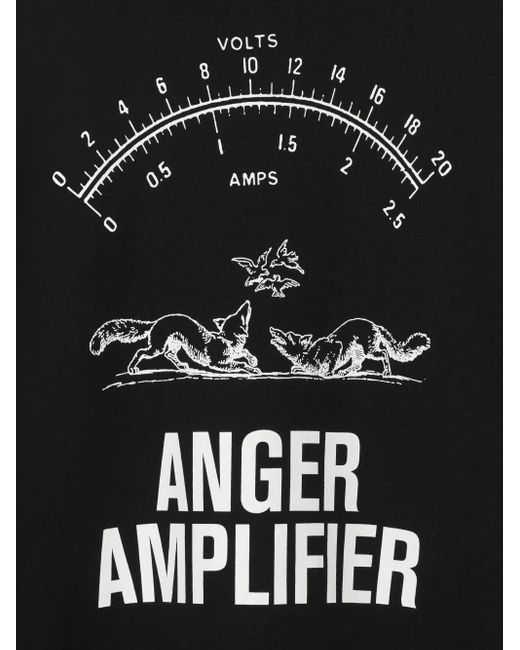 Undercover Black Voltmeter-Print Sweatshirt for men