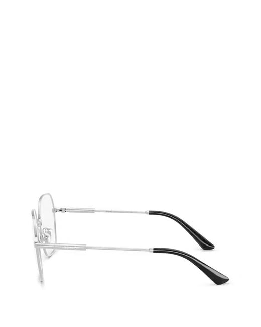 Versace White Ve1316 Geometric-Frame Glasses