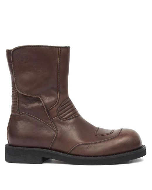 MM6 by Maison Margiela Brown Leather Boots