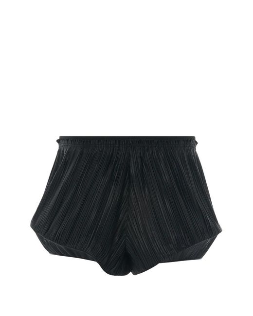 Givenchy Black Pleated Structured Shorts