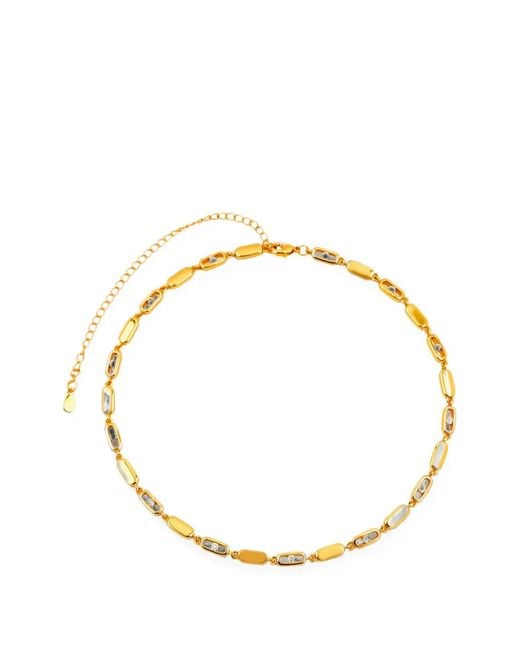 Lady D World Metallic Geolink Choker Necklace
