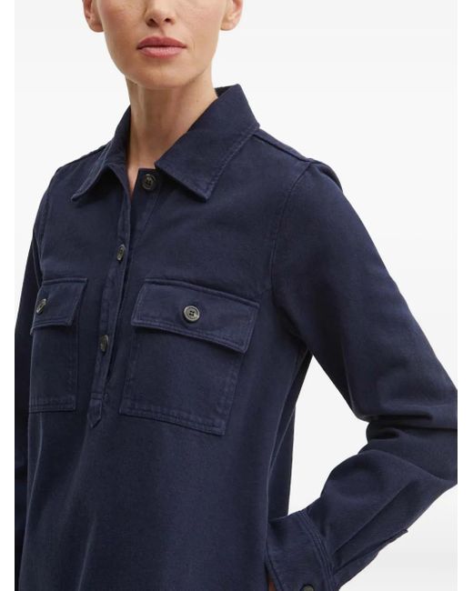 Robe-Chemise À Poches À Rabat A.P.C. en coloris Blue