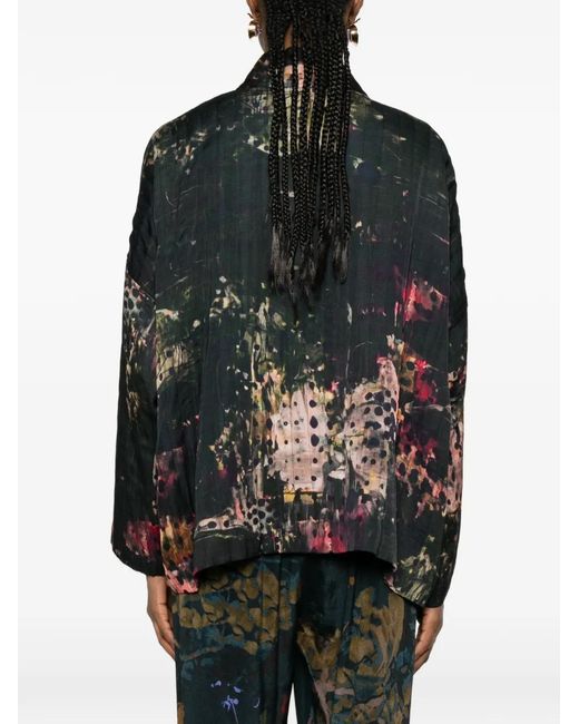Raga Black Long-Sleeve Printed Jacket
