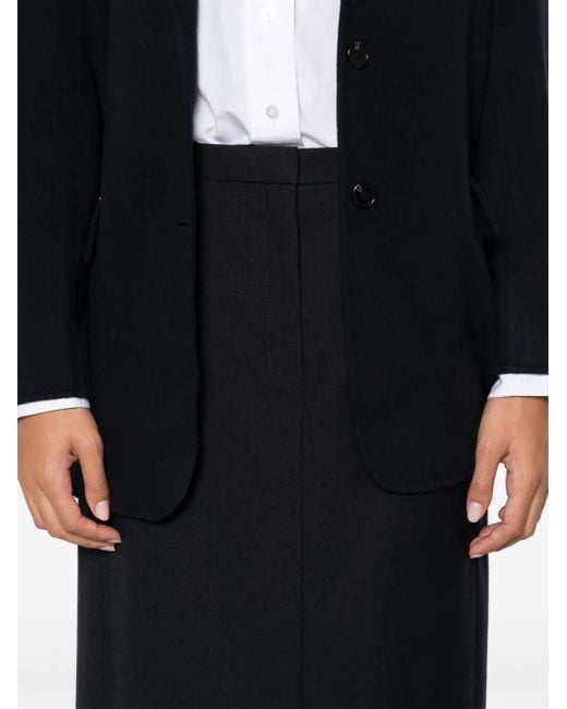Theory Midi-Rok Met Verborgen Sluiting in het Black