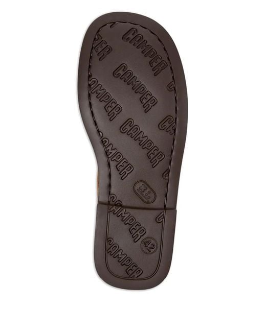 Camper Brown Don Leather Lace-Up Derby Shoes for men