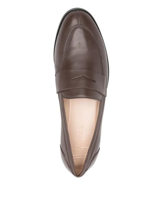 P.A.R.O.S.H. Brown Leather Loafers