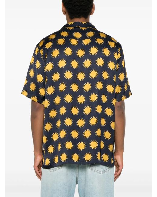 メンズ BLUE SKY INN Night Sun シャツ Blue
