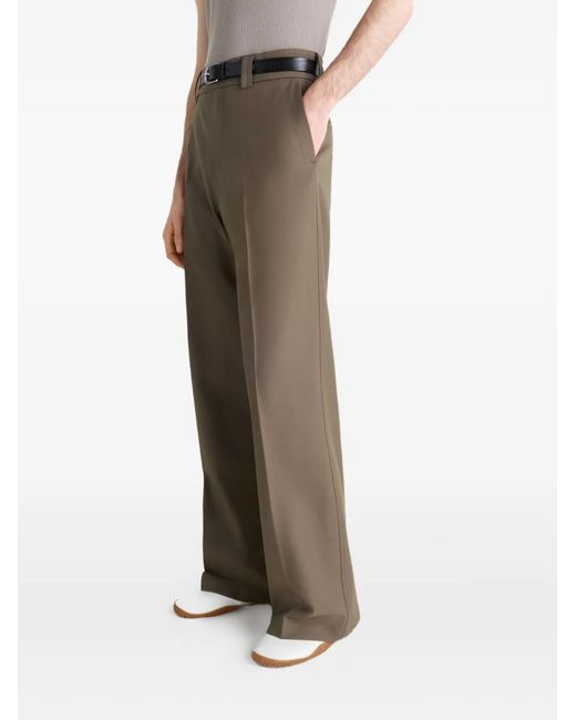 Lemaire Green Straight Tailored Pants for men