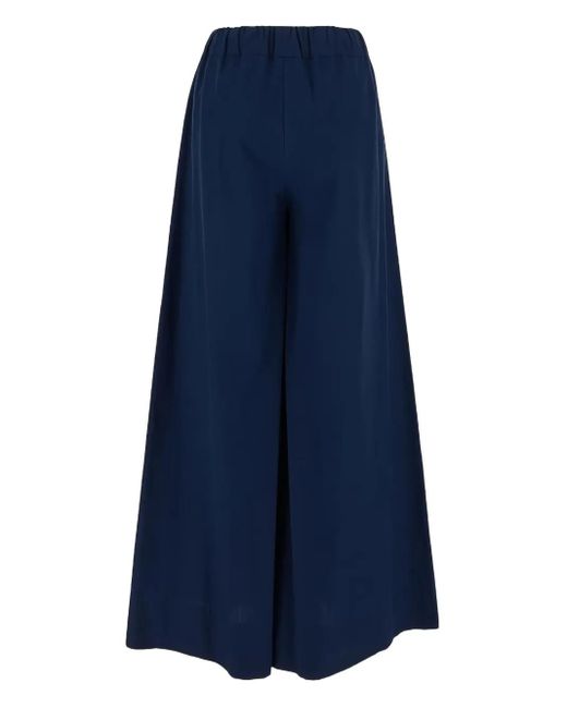 Malo Blue Wide-Leg Trousers