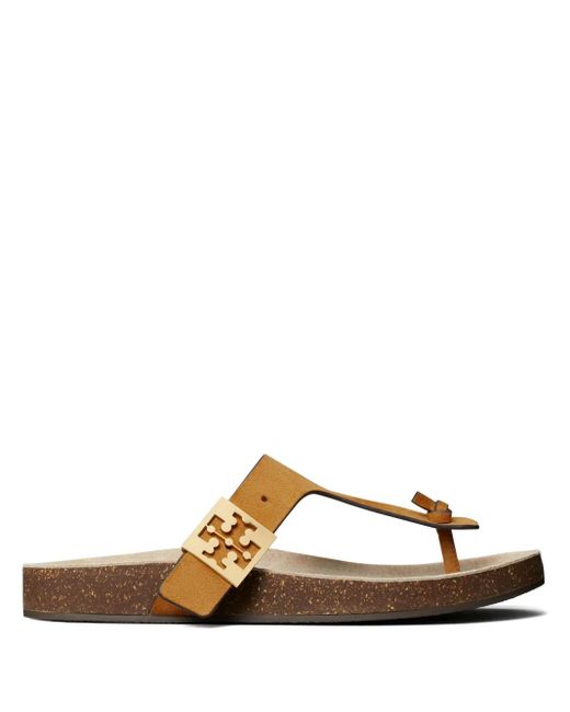 Tory Burch Mellow Thong レザーサンダル Brown