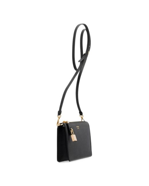 Prada Black Saffiano Leather Smartphone Pouch