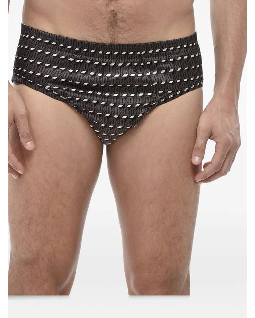 DSquared² Black Logo-Print Briefs for men