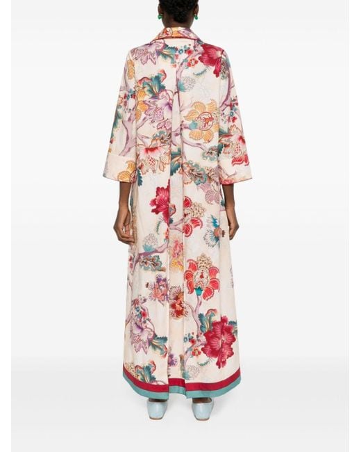 Floral-print maxi dress F.R.S For Restless Sleepers en coloris White
