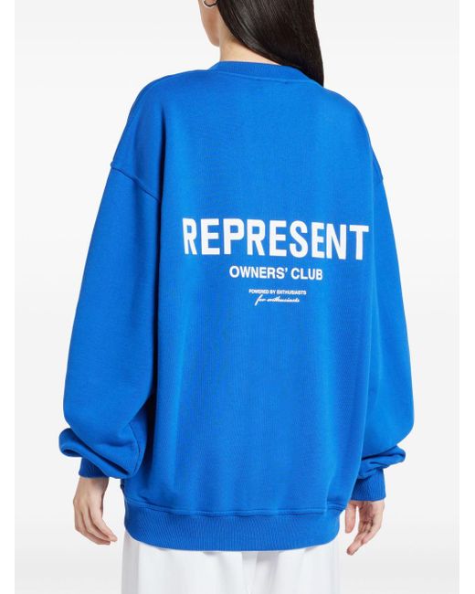 Represent Blue Owners Club Cotton Sweatshirt