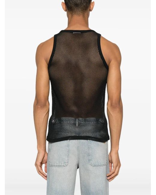 Courreges Trägershirt Aus Mesh in Gray für Herren