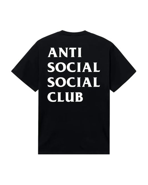 ANTI SOCIAL SOCIAL CLUB Black Anti Social Club T-Shirt for men