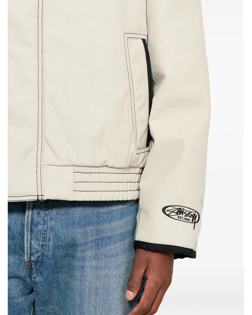 Stussy Natural Contrast-Stitch Built Jacket for men