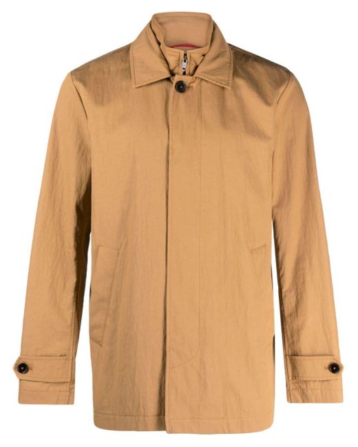Fay Easy DB single-breasted layered coat - Blue