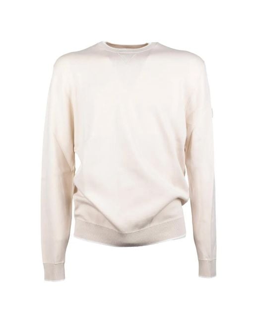 Peuterey White Crew-Neck Sweater for men