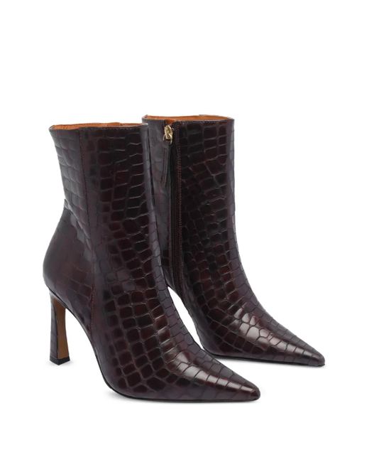 Angel Alarcon Black 95Mm Pointed-Toe Boots