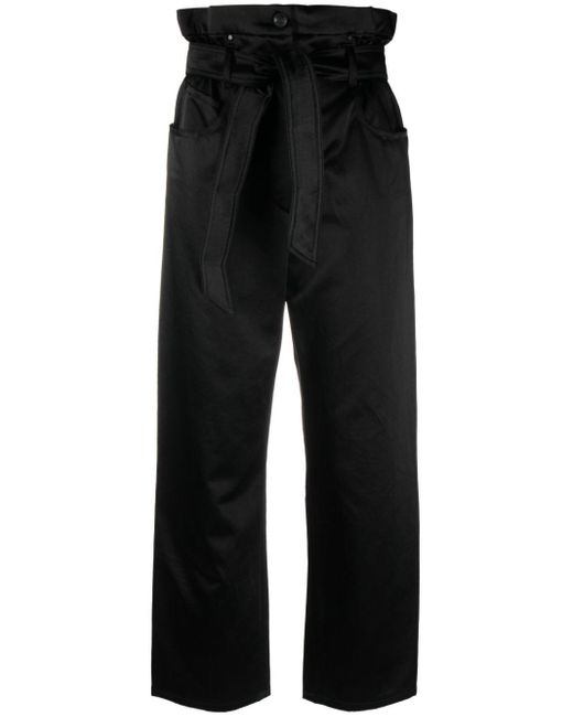 Pantalones de talle alto Max Mara de color Black