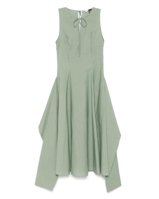 Loewe Green Cotton Blend Midi Dress