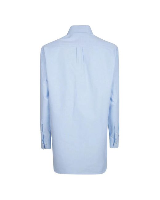 Moncler Blue Chemise À Boutonnière
