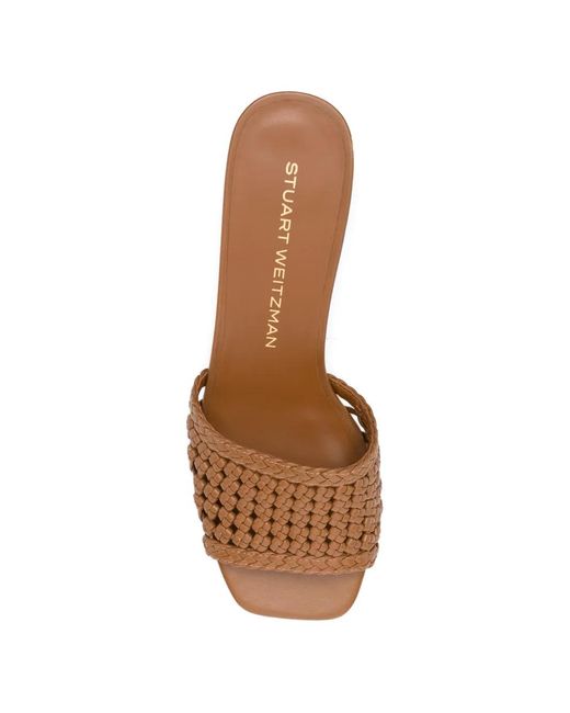 Stuart Weitzman Brown Marina Sandals