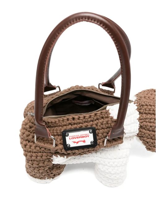 Charles Jeffrey Metallic Bulldog Bag
