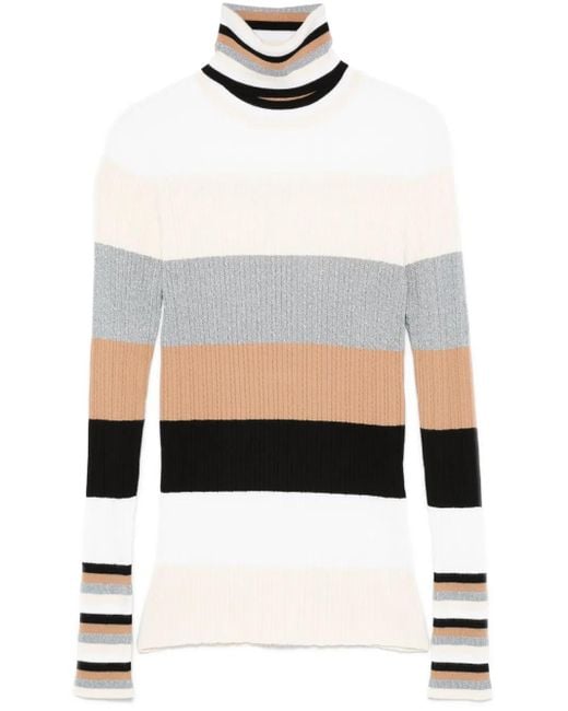 Maglione A Righe di Liu Jo in White