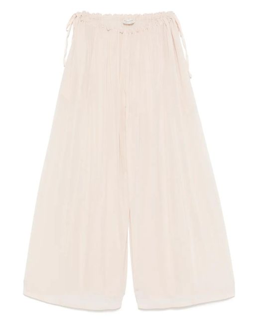 Pantalones palazzo de malla Philosophy Di Lorenzo Serafini de color Natural