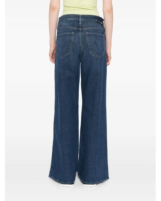 Mother Blue Tapered Jeans