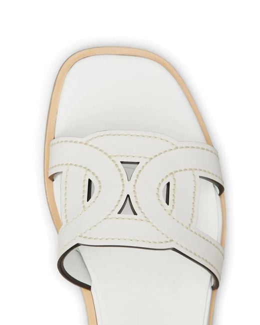 Tod's White Sandals