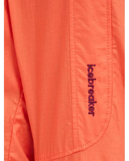 Icebreaker Red Hooded Colourblock Jacket