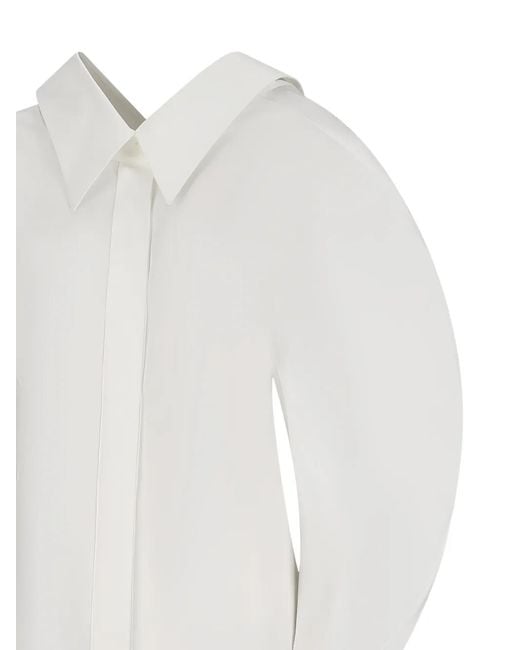 Givenchy White Slashed Blouse