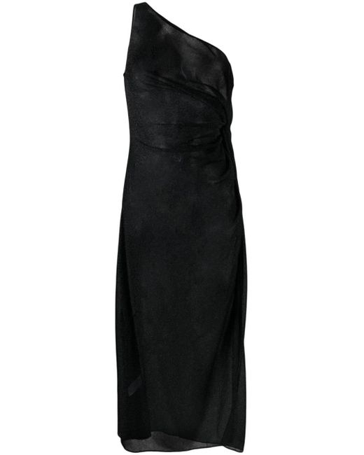 Vestido Lumière semitranslúcido Oseree de color Black