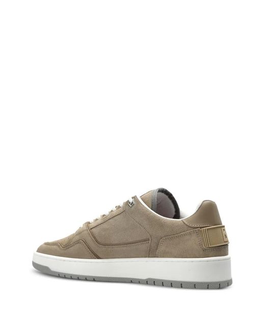 Bogner Natural Los Angeles Perforated Panelled Sneakers for men