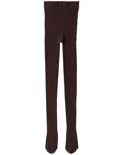 Burberry Purple Fine-ribbed Tights
