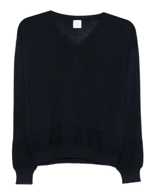 Eleventy Vネック セーター Black