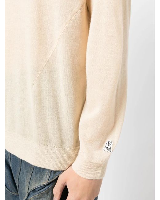 Undercover Natural Logo-Patch Cashmere Jumper for men