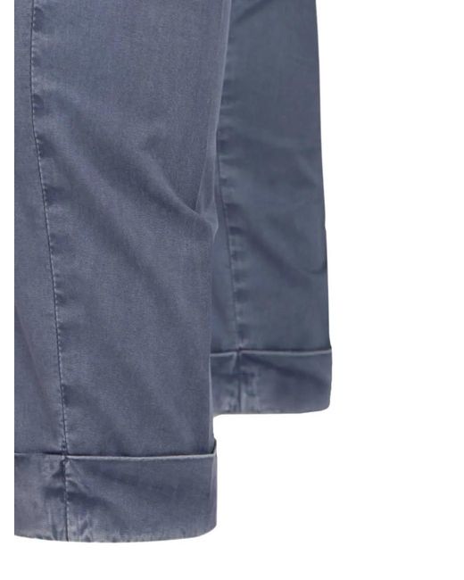 Al Duca D'aosta Blue Pantalon Chino Teint En Pièce for men