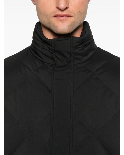 Canali Gewatteerd Jack in het Black voor heren