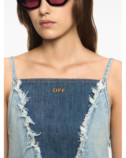 Off-White c/o Virgil Abloh Blue Off Dresses